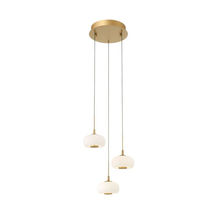 Edelfia 3 Light Round LED Pendant