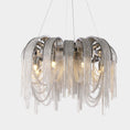 Load image into Gallery viewer, Elisa Luxury Aluminum Chain Tassel Chandelier
