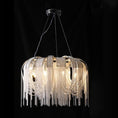 Load image into Gallery viewer, Elisa Luxury Aluminum Chain Tassel Chandelier
