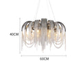 Load image into Gallery viewer, Elisa Luxury Aluminum Chain Tassel Chandelier
