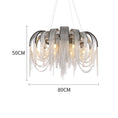 Load image into Gallery viewer, Elisa Luxury Aluminum Chain Tassel Chandelier
