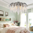 Load image into Gallery viewer, Elisa Luxury Aluminum Chain Tassel Chandelier
