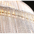 Load image into Gallery viewer, Elisa Luxury Aluminum Chain Tassel Ring Multilayer Chandelier
