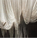 Load image into Gallery viewer, Elisa Luxury Double-Layer Aluminum Chain Tassel Chandelier
