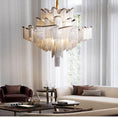 Load image into Gallery viewer, Elisa Luxury Flower Chain Tassel Chandelier

