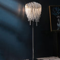 Load image into Gallery viewer, Elisa Luxury Hardware Aluminum Chain Tassel Floor Lamp
