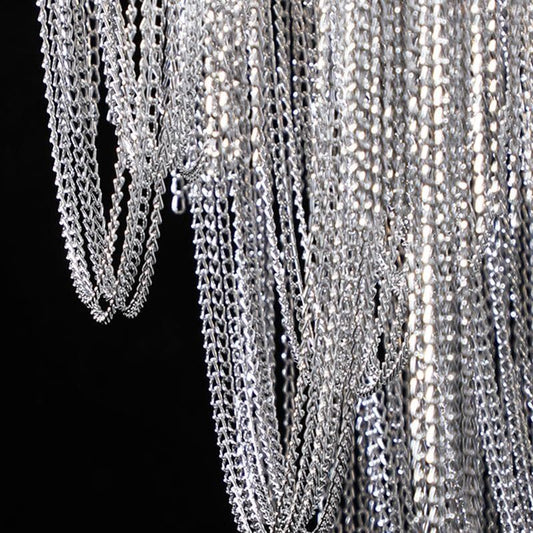 Elisa Luxury Hardware Aluminum Chain Tassel Table Lamp