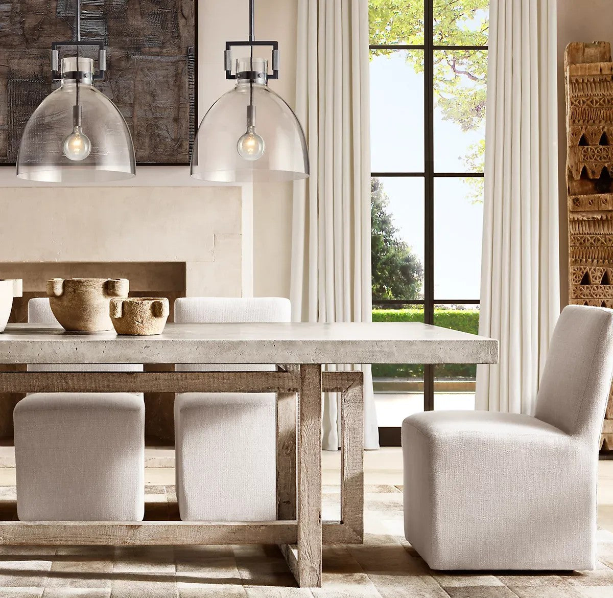 Everett Machinist Glass Cloche Pendant