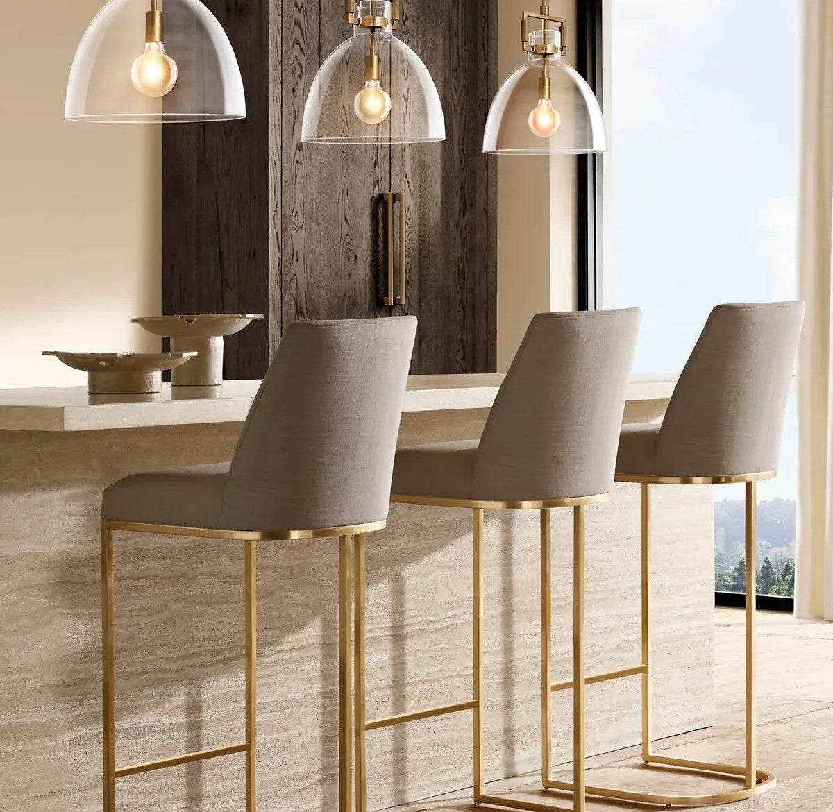 Everett Machinist Glass Cloche Pendant