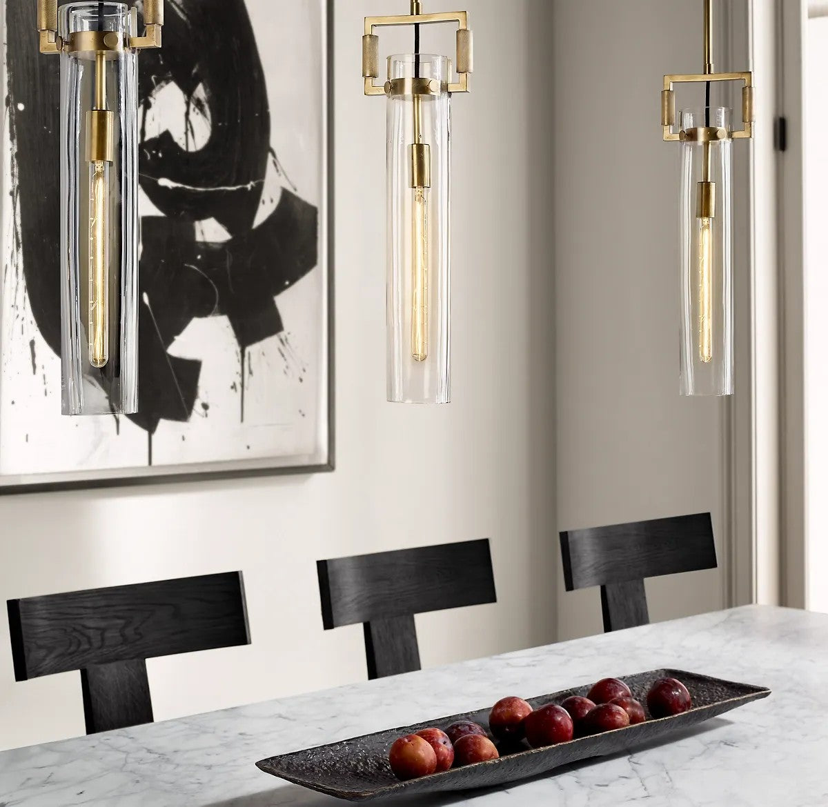 Everett Machinist Glass Cylinder Pendant