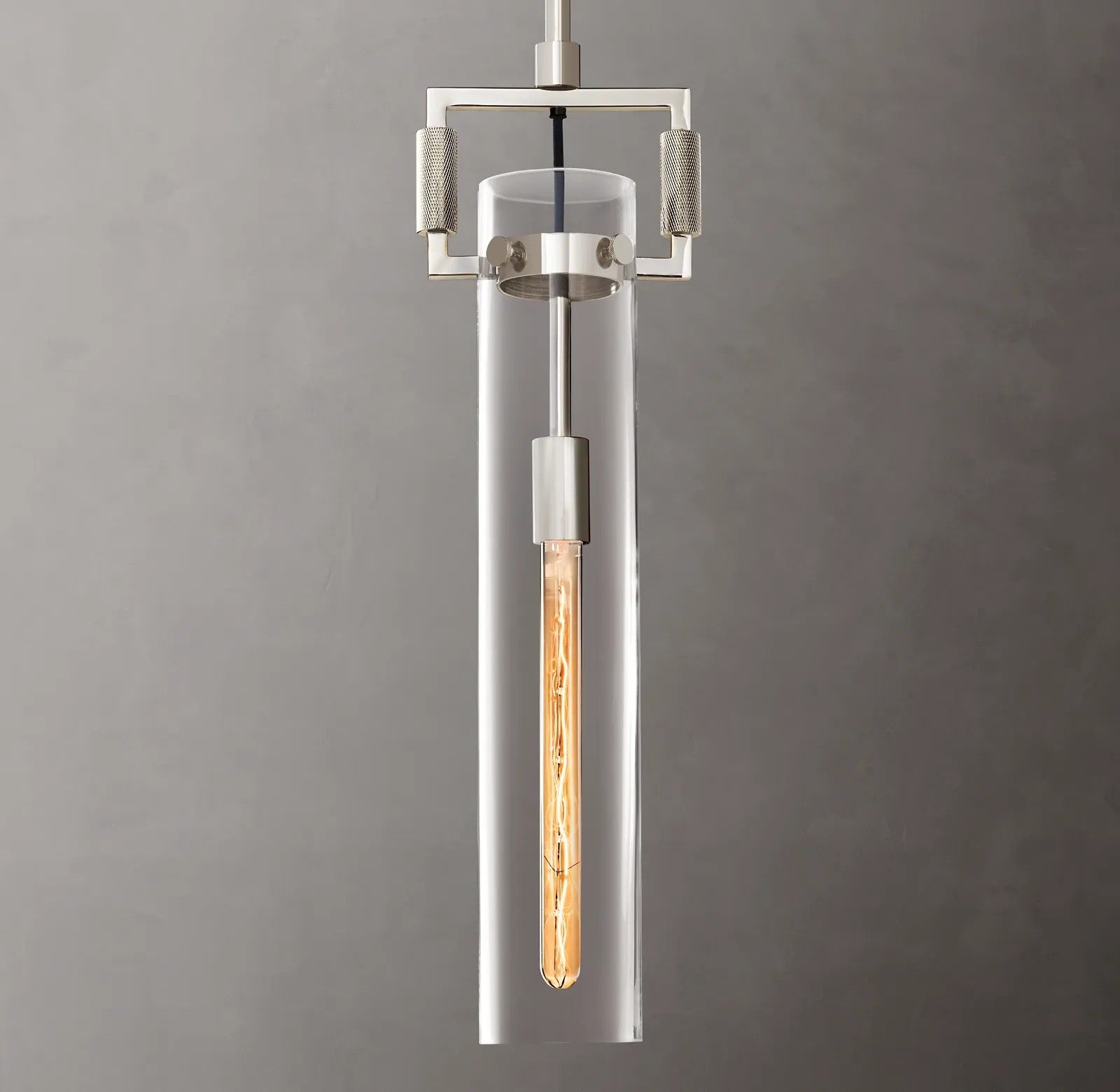 Everett Machinist Glass Cylinder Pendant