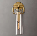 Load image into Gallery viewer, Everett Machinist Glass Cylinder Sconce 12"
