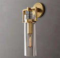 Load image into Gallery viewer, Everett Machinist Glass Cylinder Sconce 12"
