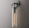 Load image into Gallery viewer, Everett Machinist Glass Cylinder Sconce 16"
