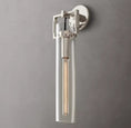 Load image into Gallery viewer, Everett Machinist Glass Cylinder Sconce 16"
