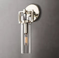 Load image into Gallery viewer, Everett Machinist Glass Cylinder Sconce 9"
