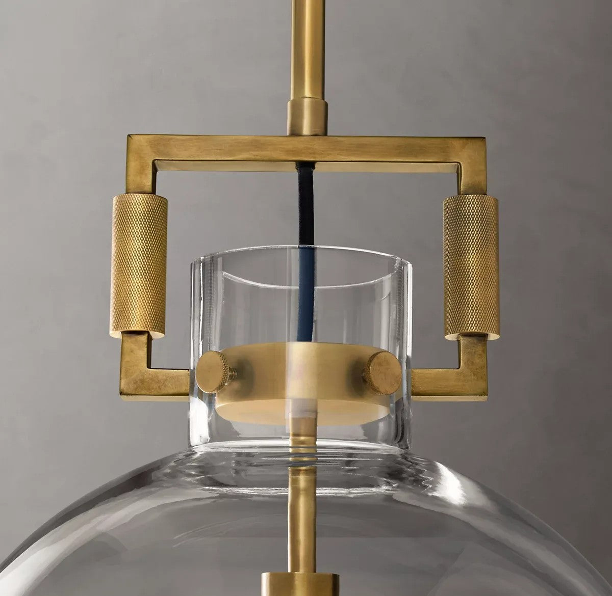 Everett Machinist Glass Globe Pendant