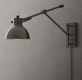 Load image into Gallery viewer, Everett Machinist Swing-Arm Task Sconce
