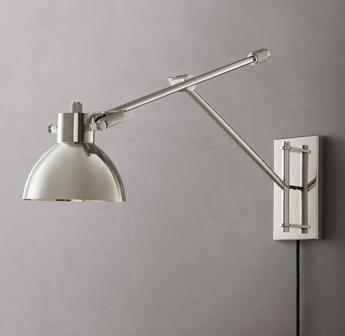 Everett Machinist Swing-Arm Task Sconce