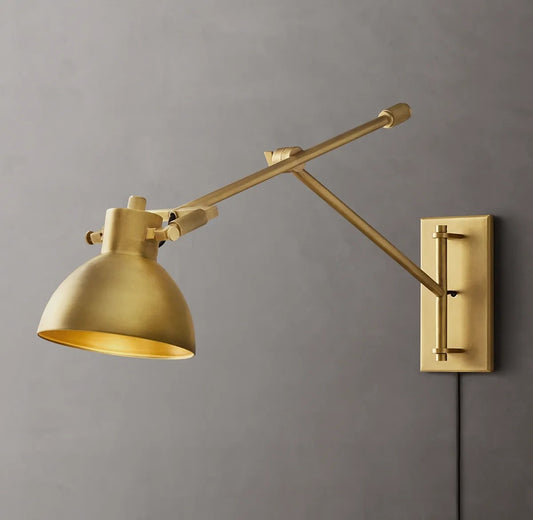 Everett Machinist Swing-Arm Task Sconce