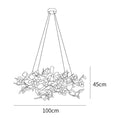 Load image into Gallery viewer, Flower Bloom Branch Brass Chandelier
