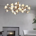 Load image into Gallery viewer, Flower Bloom Branch Brass Chandelier
