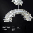 Load image into Gallery viewer, Besy Rock Crystal Crescent Chandelier
