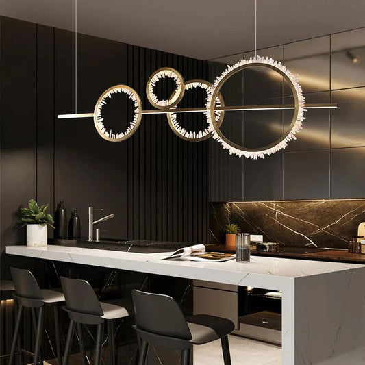 Besy Rock Crystal Gear Chandelier