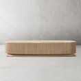 Load image into Gallery viewer, Holland Oak Wood & Stone Coffee Table
