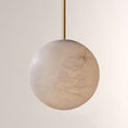 Load image into Gallery viewer, Hannia Alabaster Globe Pendant

