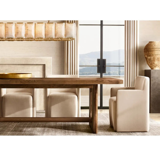 Harlynn Calcite Rectangular Chandelier 74"