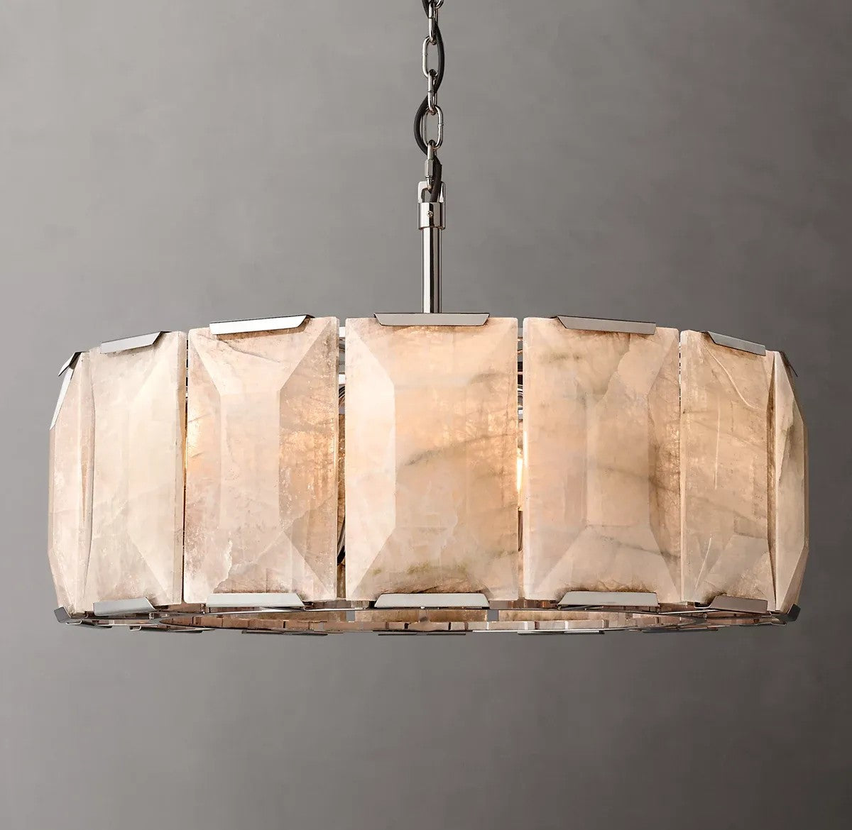 Harlynn Calcite Round Chandelier 31"