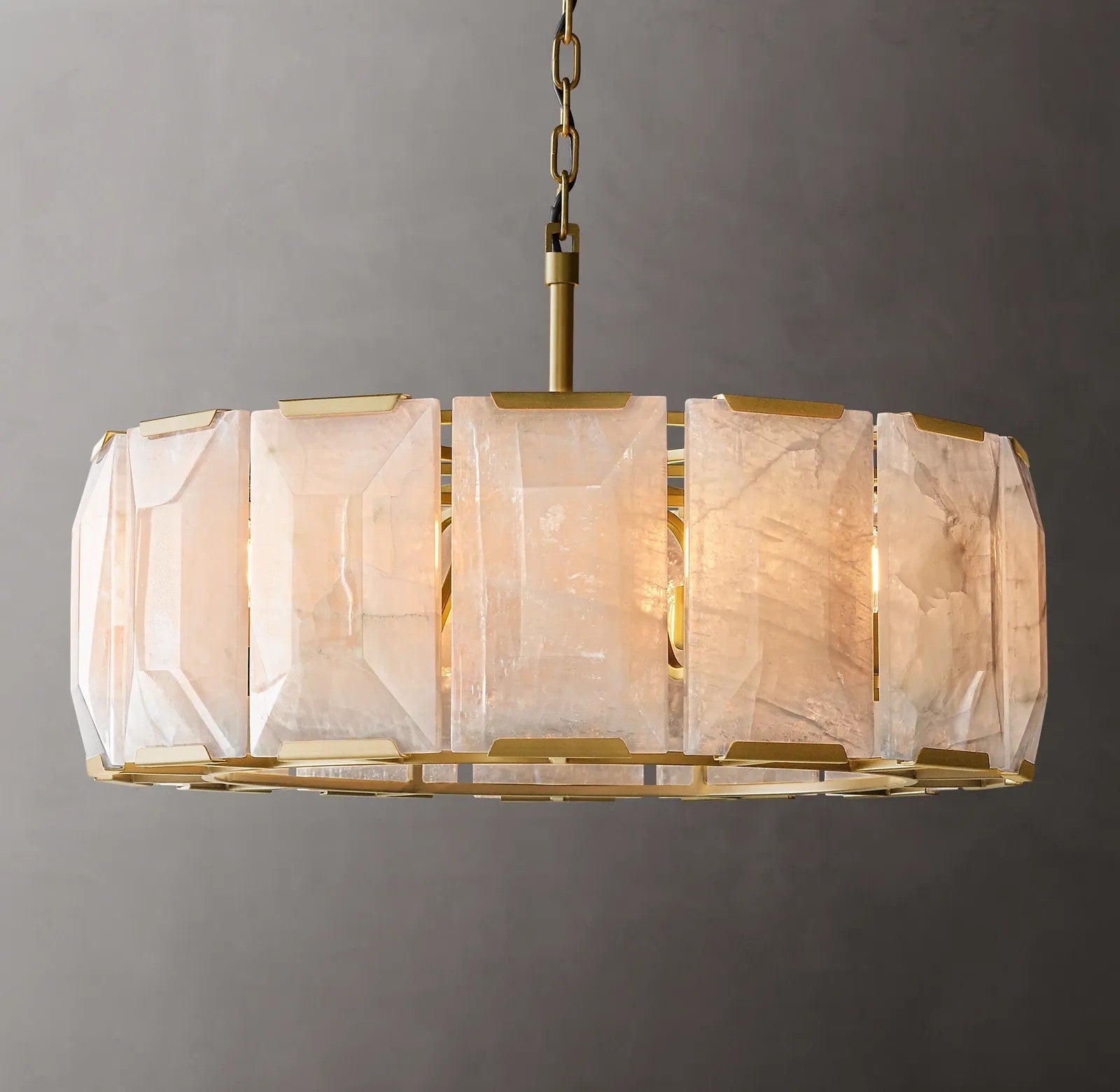 Harlynn Calcite Round Chandelier 31"