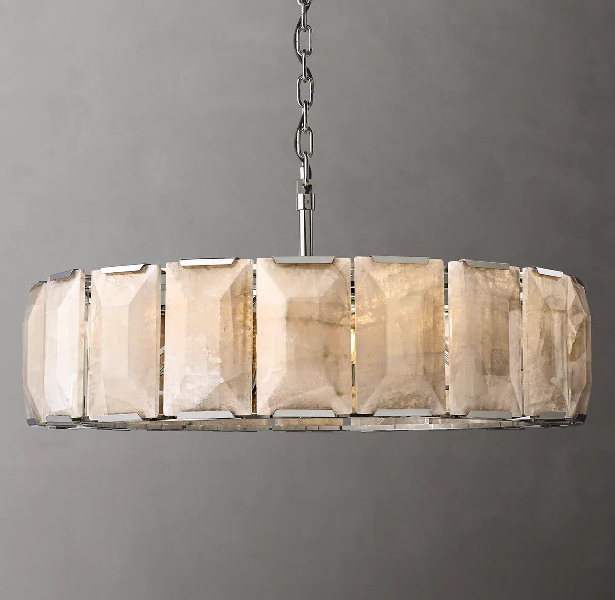 Harlynn Calcite Round Chandelier 43"