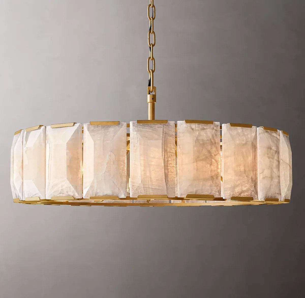Harlynn Calcite Round Chandelier 43"