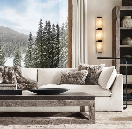 Harlynn Calcite Triple Sconce