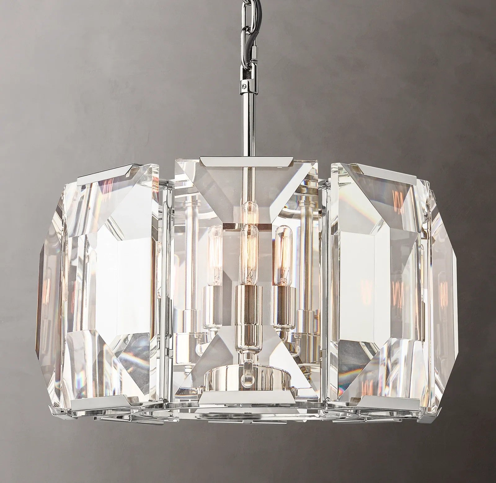 Harlynn Crystal Round Chandelier 19"