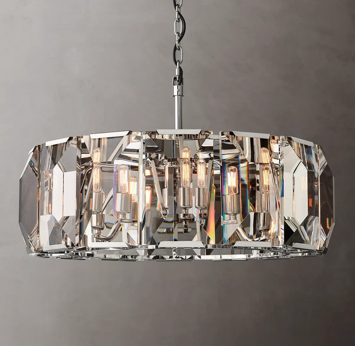 Harlynn Crystal Round Chandelier 31"