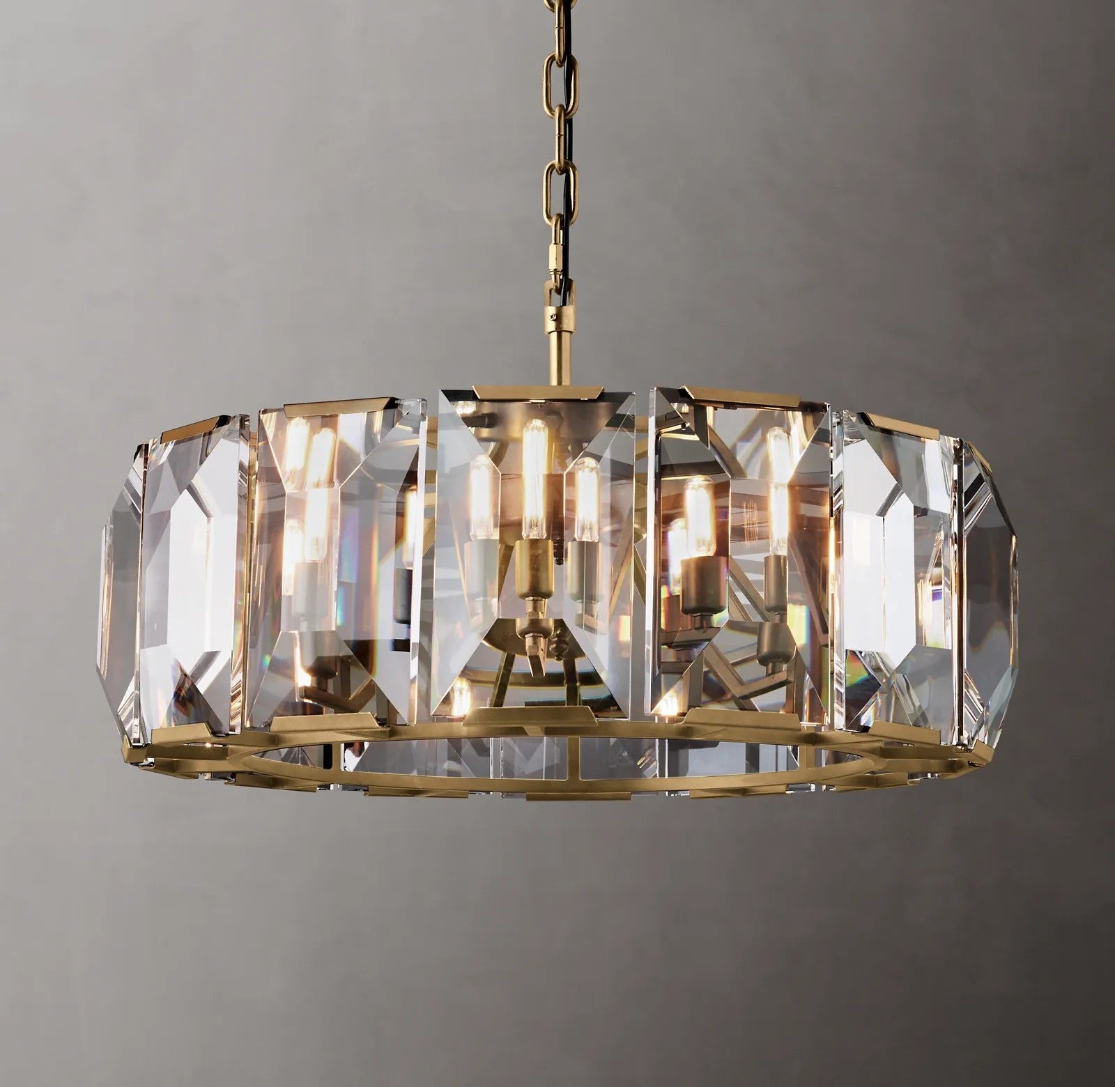 Harlynn Crystal Round Chandelier 31"