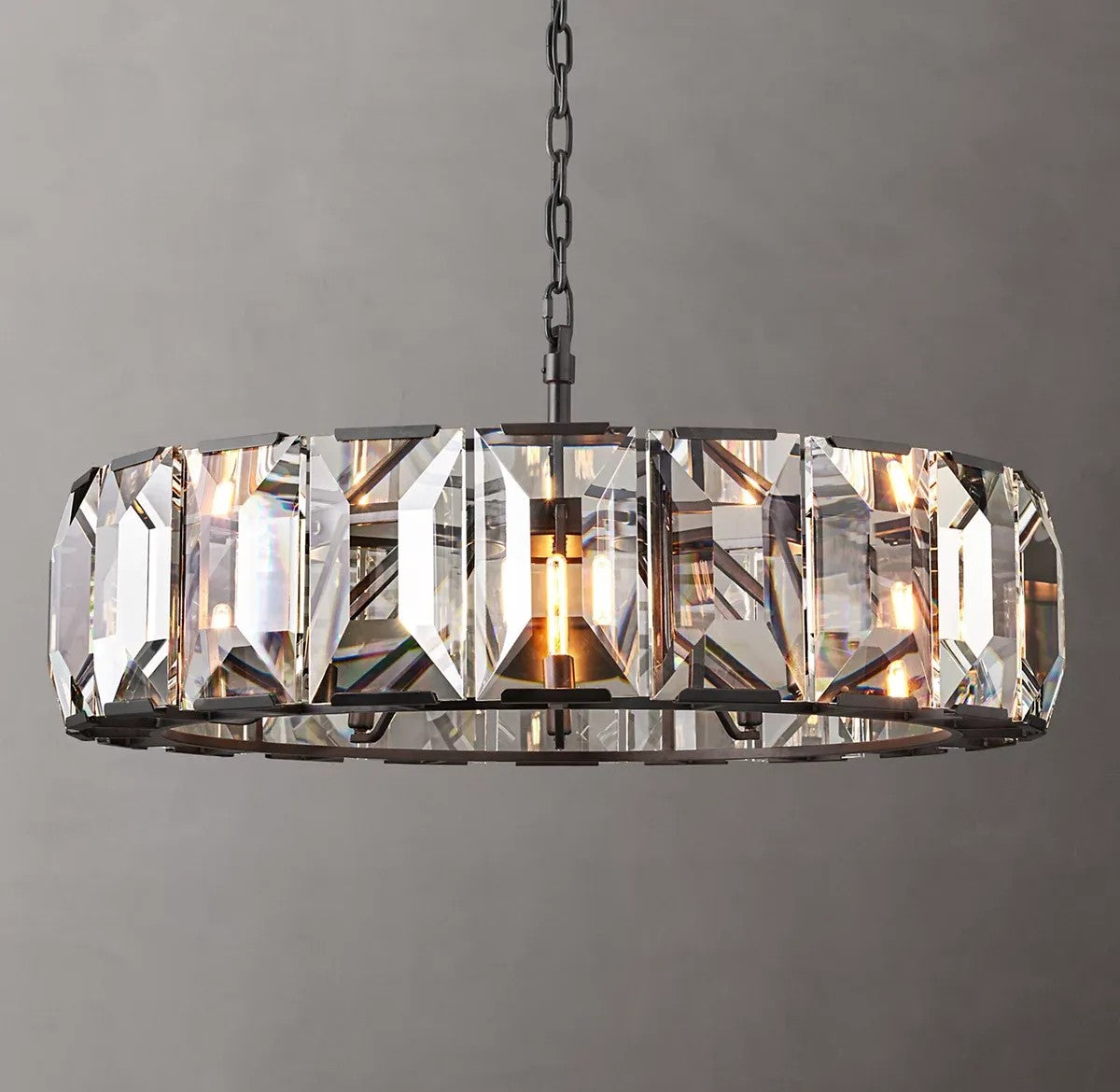 Harlynn Crystal Round Chandelier 43"