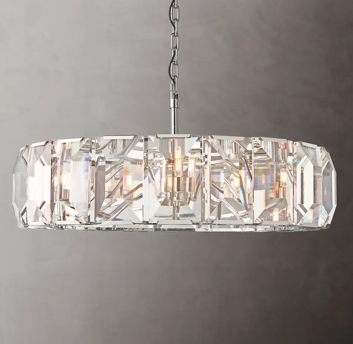 Harlynn Crystal Round Chandelier 43"