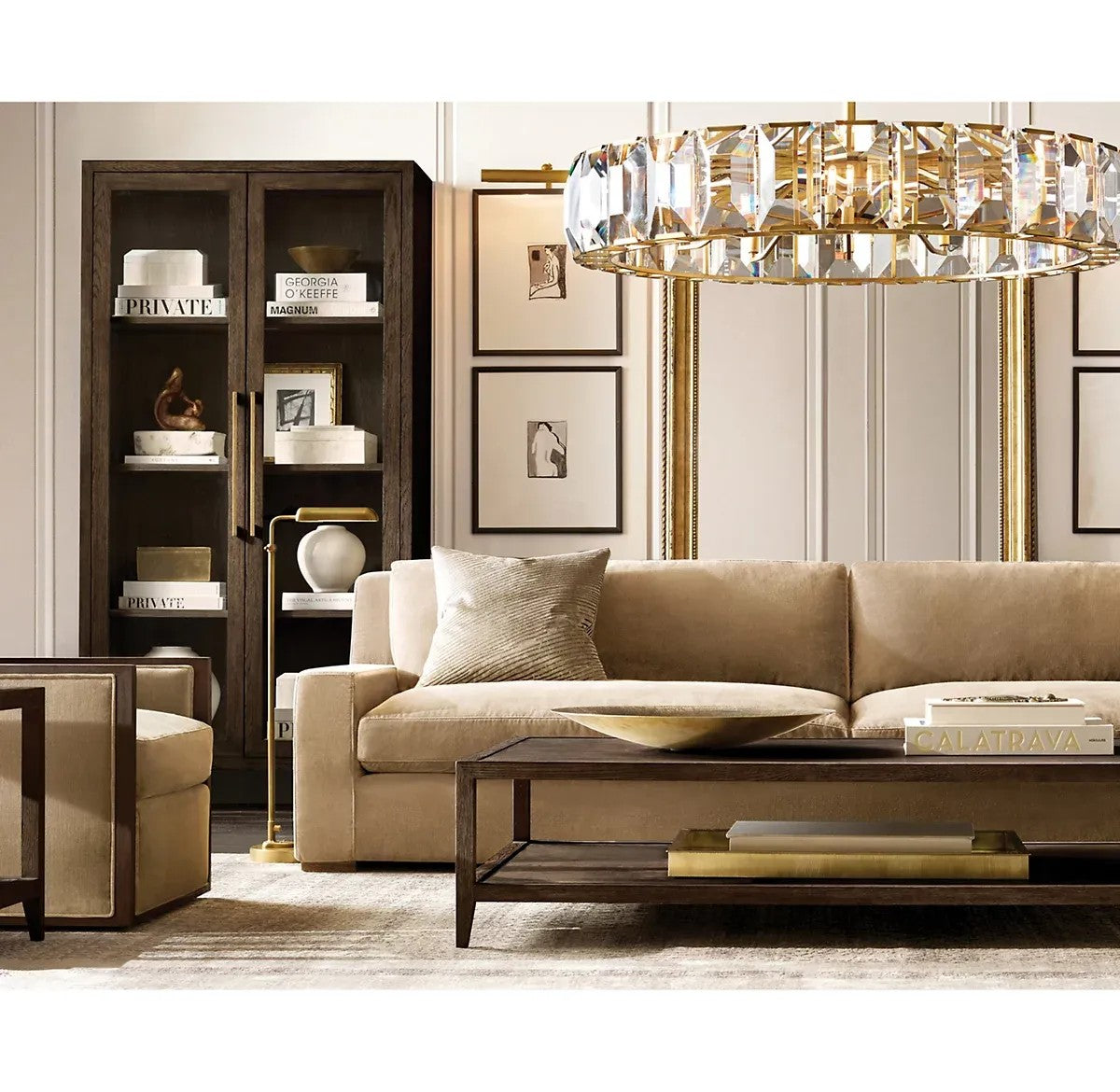 Harlynn Crystal Round Chandelier 60"