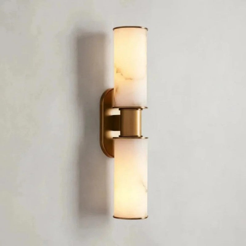 Harvial 2-Light Alabaster Wall Sconce