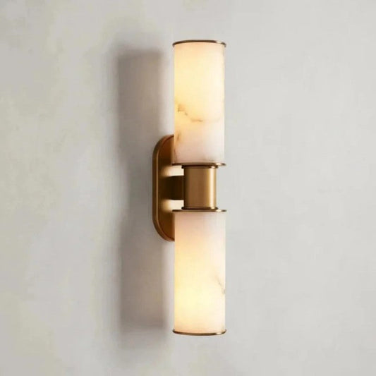 Harvial 2-Light Alabaster Wall Sconce