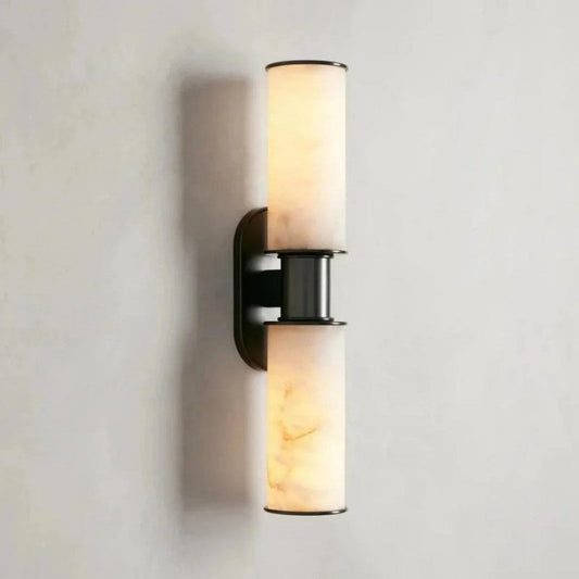 Harvial 2-Light Alabaster Wall Sconce