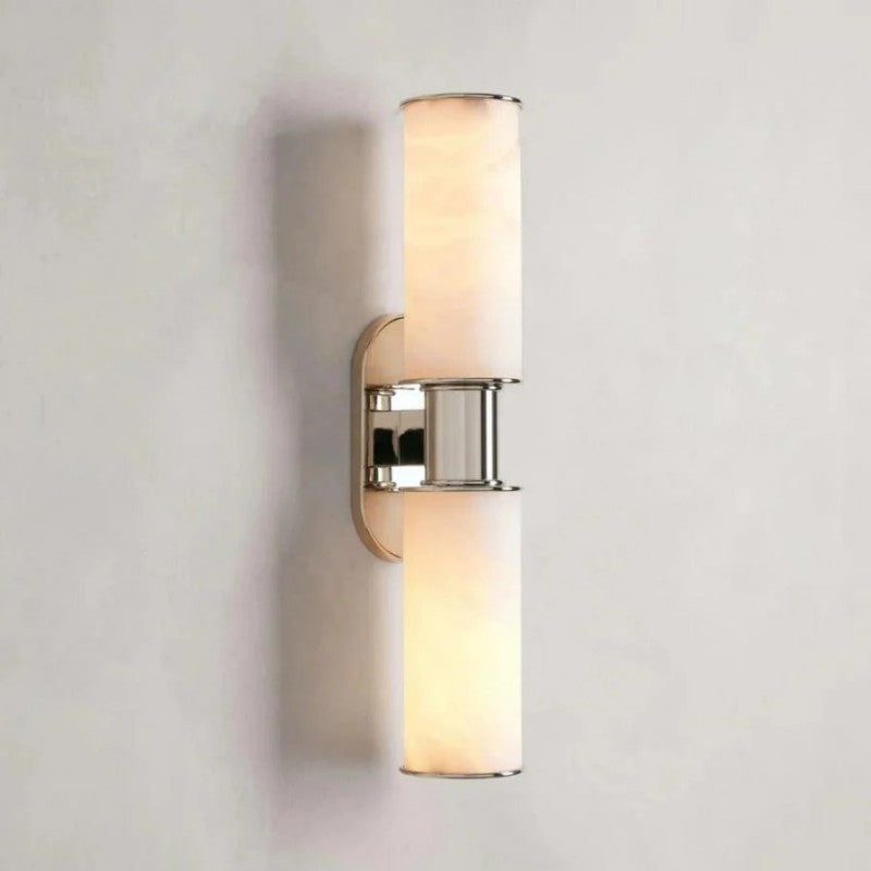 Harvial 2-Light Alabaster Wall Sconce