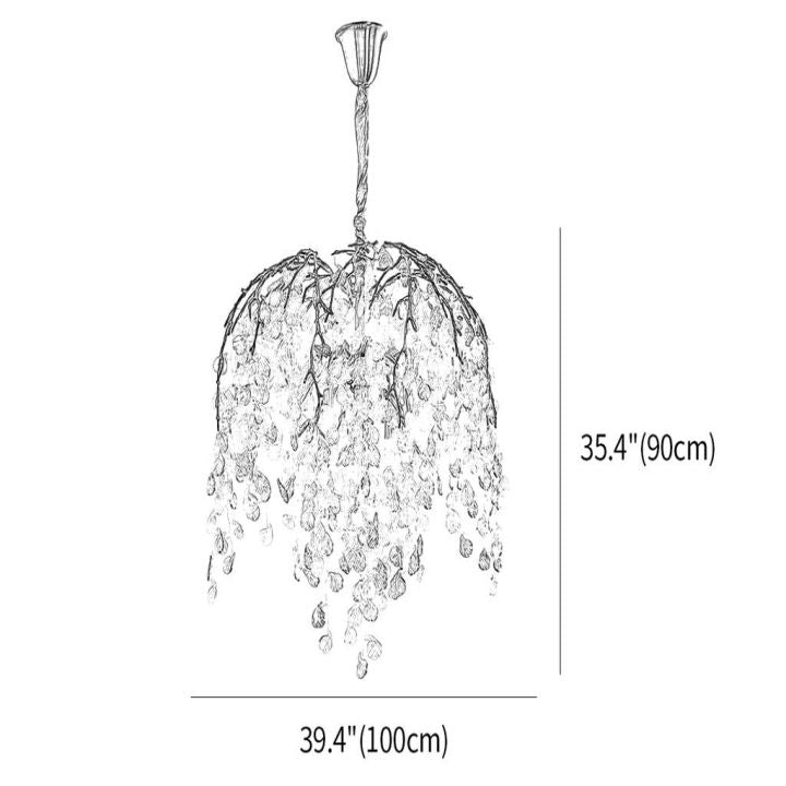 Ciner Glass Leaves Chandelier