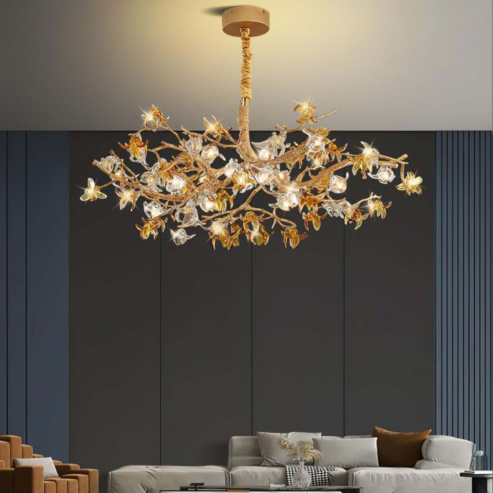 Ista Brass Branch Chandelier
