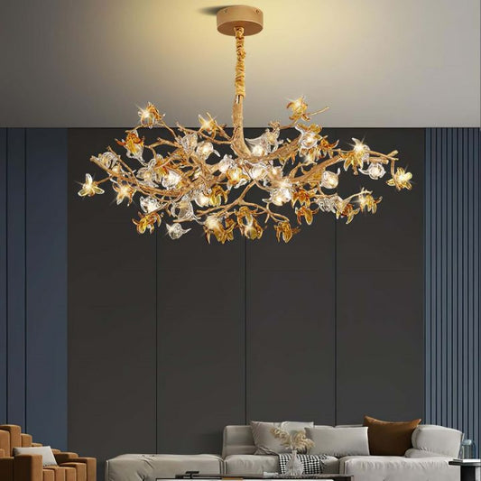 Ista Brass Branch Chandelier