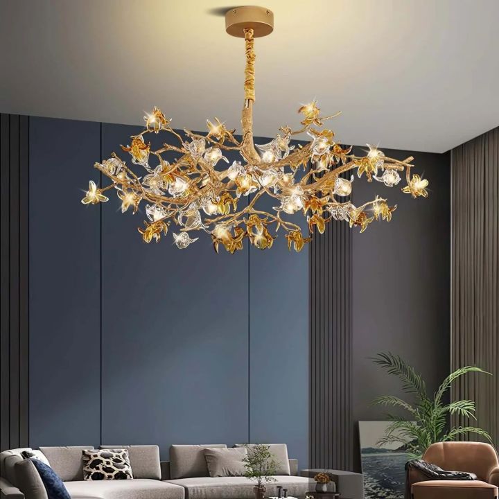 Ista Brass Branch Chandelier